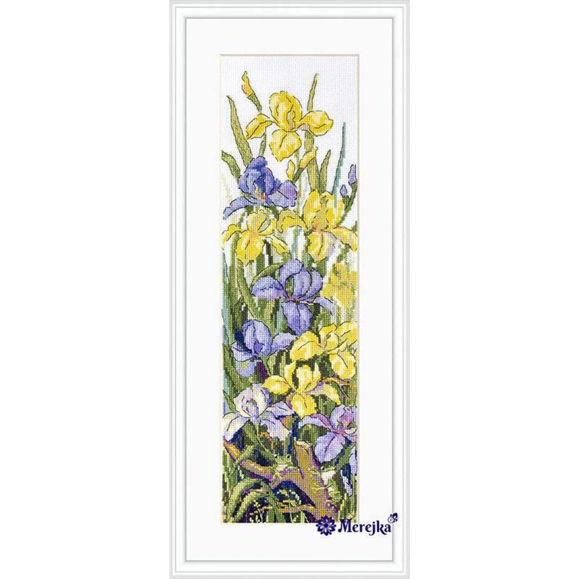Merejka Counted Cross Stitch Kit Frogs in the Flowers K-135